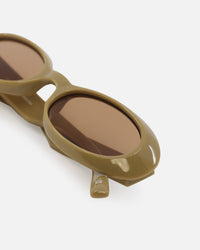 Le Specs Work It Sunglasses Taupe