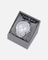 Guess Mainline Majesty Crystal Watch Silver
