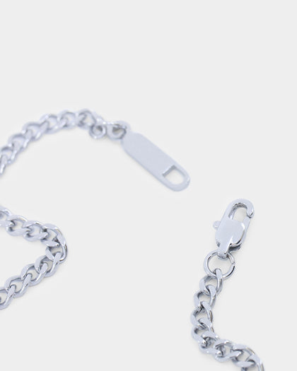 Saint Morta 3mm Cuban Bracelet White Gold