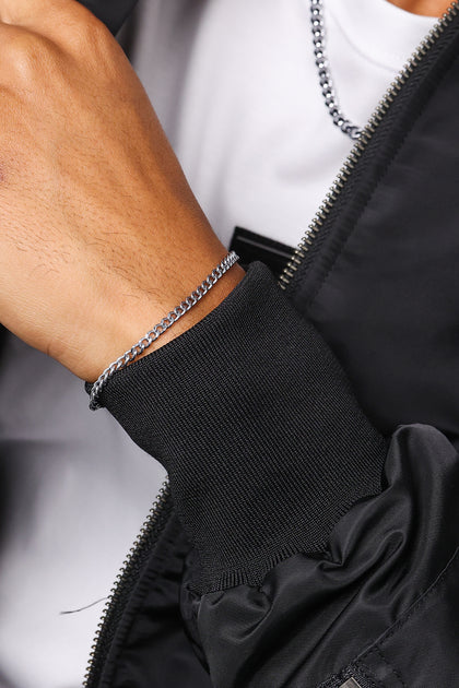 Saint Morta 3mm Cuban Bracelet White Gold