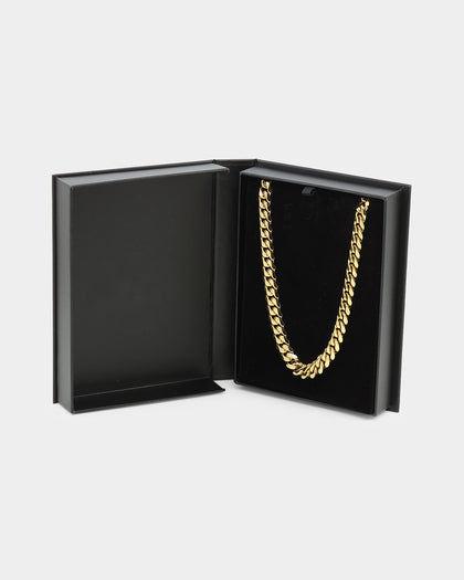 Saint Morta 10mm Cuban Chain Gold
