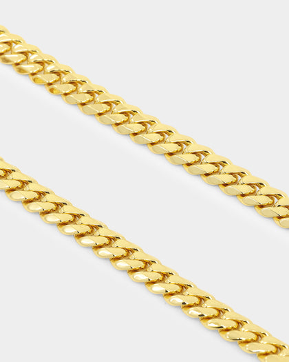 Saint Morta 10mm Cuban Chain Gold