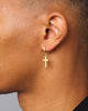 Saint Morta Mini Cross Earring Gold