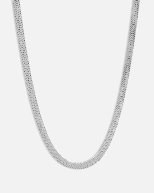 Saint Morta Herringbone Necklace White Gold