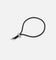 Saint Morta Cord Toggle Bracelet Black/White Gold