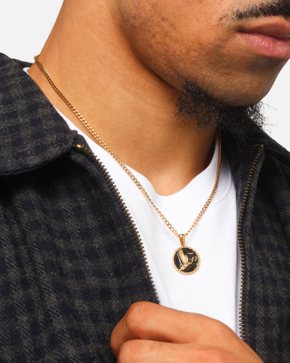 Saint Morta Doves Pendant Chain Gold