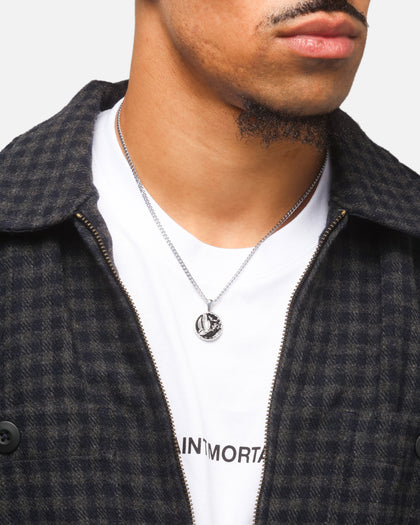 Saint Morta Doves Pendant Chain White Gold