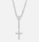 Saint Morta 6mm Iced Tennis Cross Chain White Gold