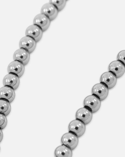 Saint Morta Mini Chrome Balls Bracelet White Gold