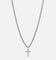 Saint Morta Cross Pendant Rope Chain & Bracelet Bundle White Gold