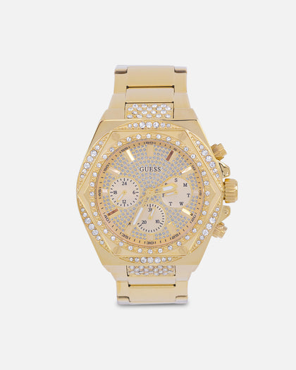 Guess Mainline Fury Glitz Bracelet Watch Gold