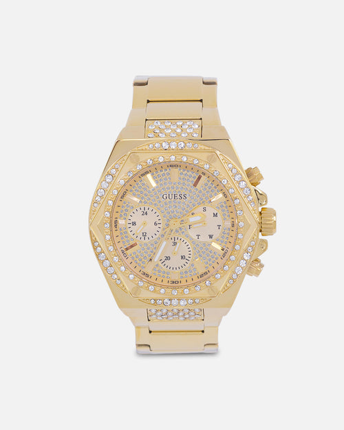 Guess Mainline Fury Glitz Bracelet Watch Gold