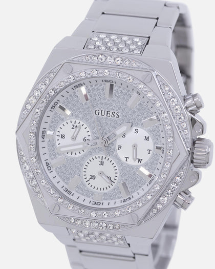 Guess Mainline Fury Glitz Bracelet Watch Silver