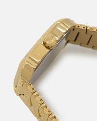 Guess Mainline Nile Textured Bracelet Watch Gold