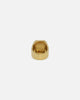 Guess Mainline 14mm Lion Pave Signet Ring Gold