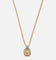 Guess Mainline 21" Lion Pave Charm Necklace Gold