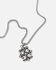 Guess Mainline 26" 4G Rebel Charm Necklace Silver