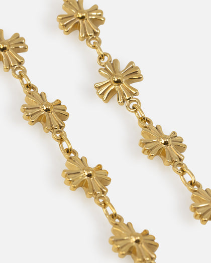 Saint Morta Chrome Cross Chain Necklace Gold