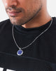 Saint Morta Lapis Octagon Pendant Chain White Gold