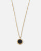 Saint Morta Onyx Octagon Pendant Chain Gold
