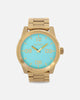 Nixon Corporal Stainless Steel Watch Gold/Turquoise