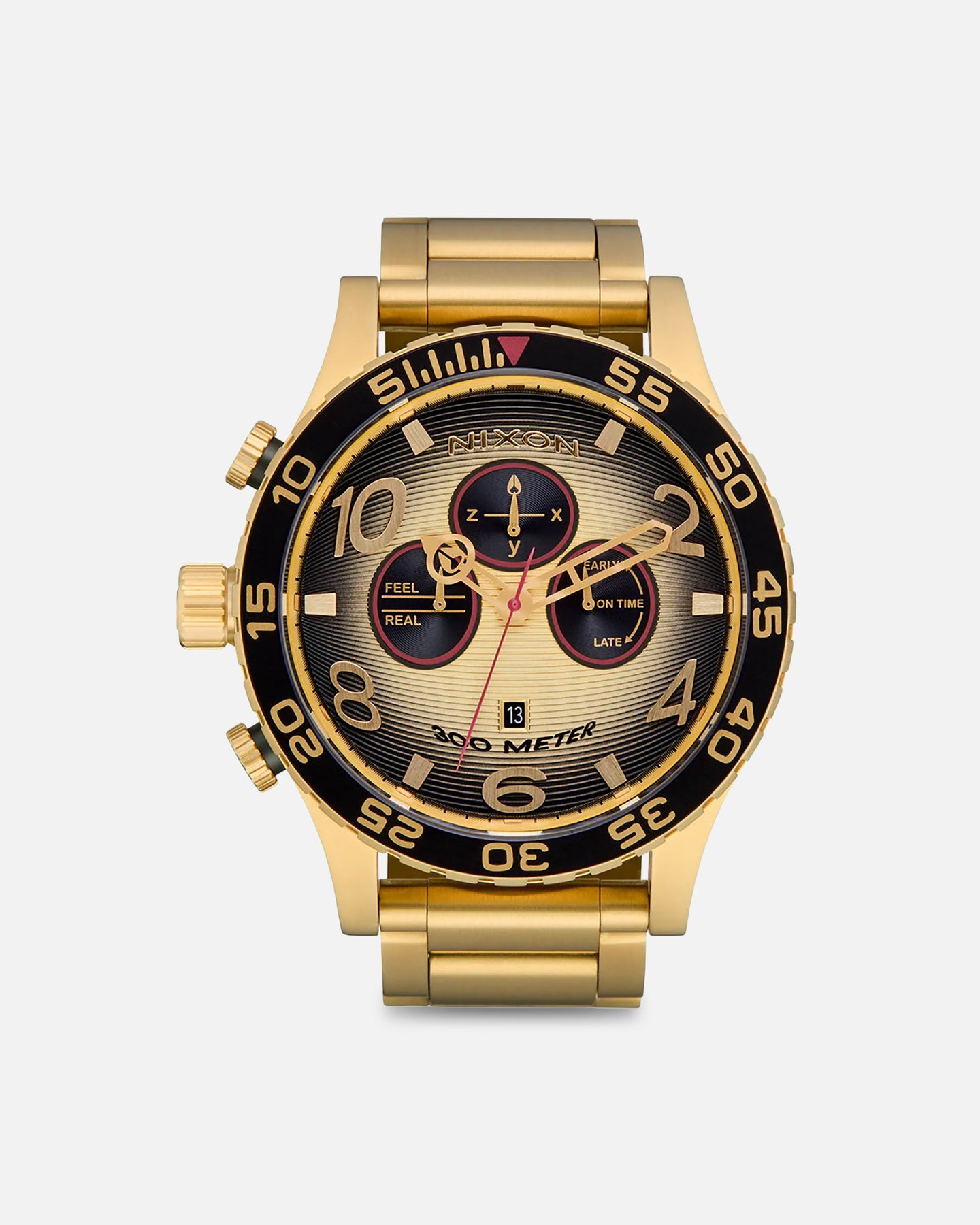 Nixon 51-30 Chrono Gold/Black | Culture Kings NZ