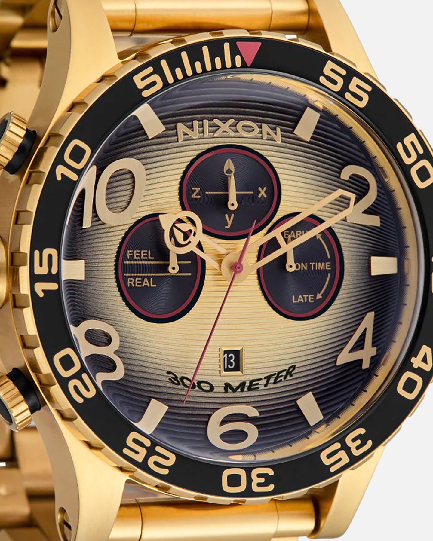 Nixon 51-30 Chrono Gold/Black | Culture Kings NZ