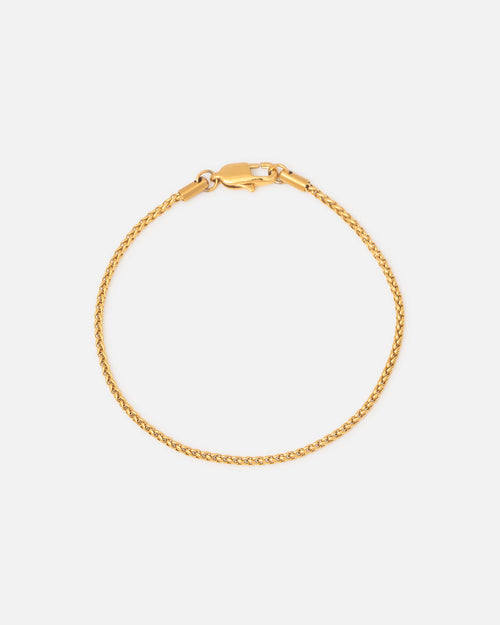 Saint Morta 2MM Palm Chain Bracelet Gold