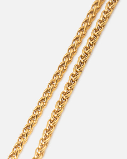 Saint Morta 2MM Palm Chain Bracelet Gold