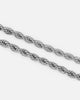Saint Morta 8mm Rope Chain White Gold