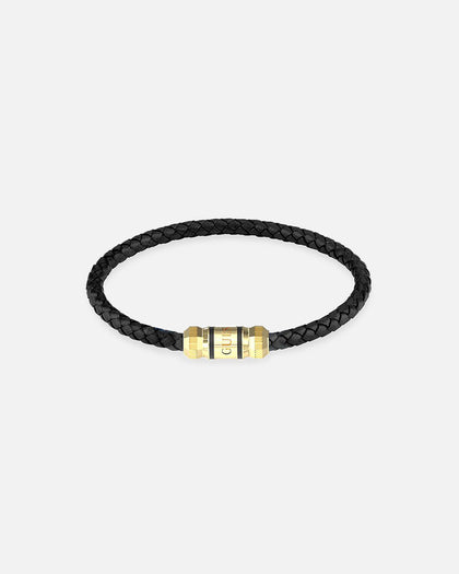 Guess Mainline Exagon Leather Bracelet Gold