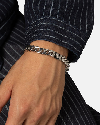 Guess Mainline Rebel Moon 9mm Tag Bracelet Steel