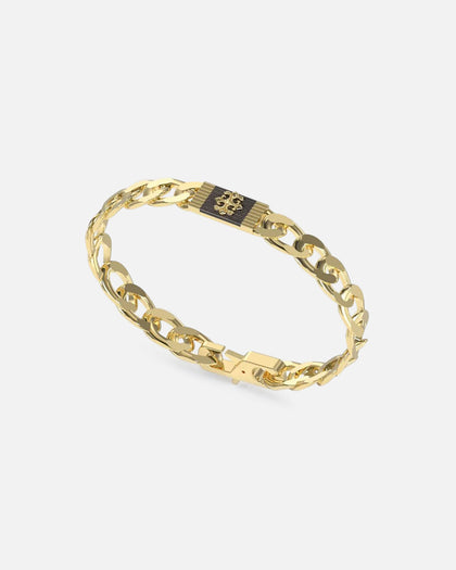 Guess Mainline Rebel Moon 9mm Tag Bracelet Gold
