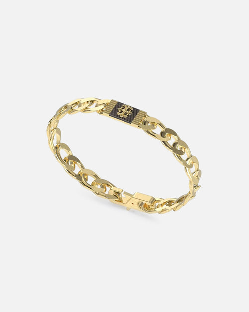 Guess Mainline Rebel Moon 9mm Tag Bracelet Gold