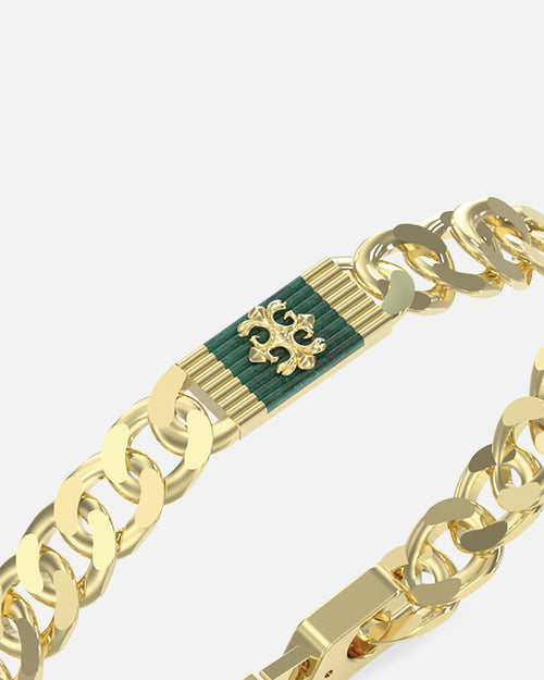 Guess Mainline Rebel Moon 9mm Tag Bracelet Gold