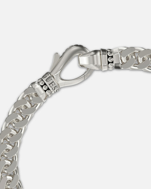 Guess Mainline Back To Black Octagon Bracelet Silver