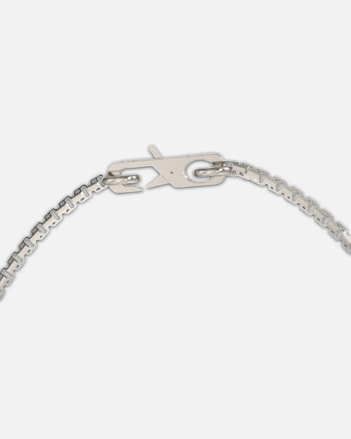 Guess Mainline Lion King Crystal Exagon Necklace Silver