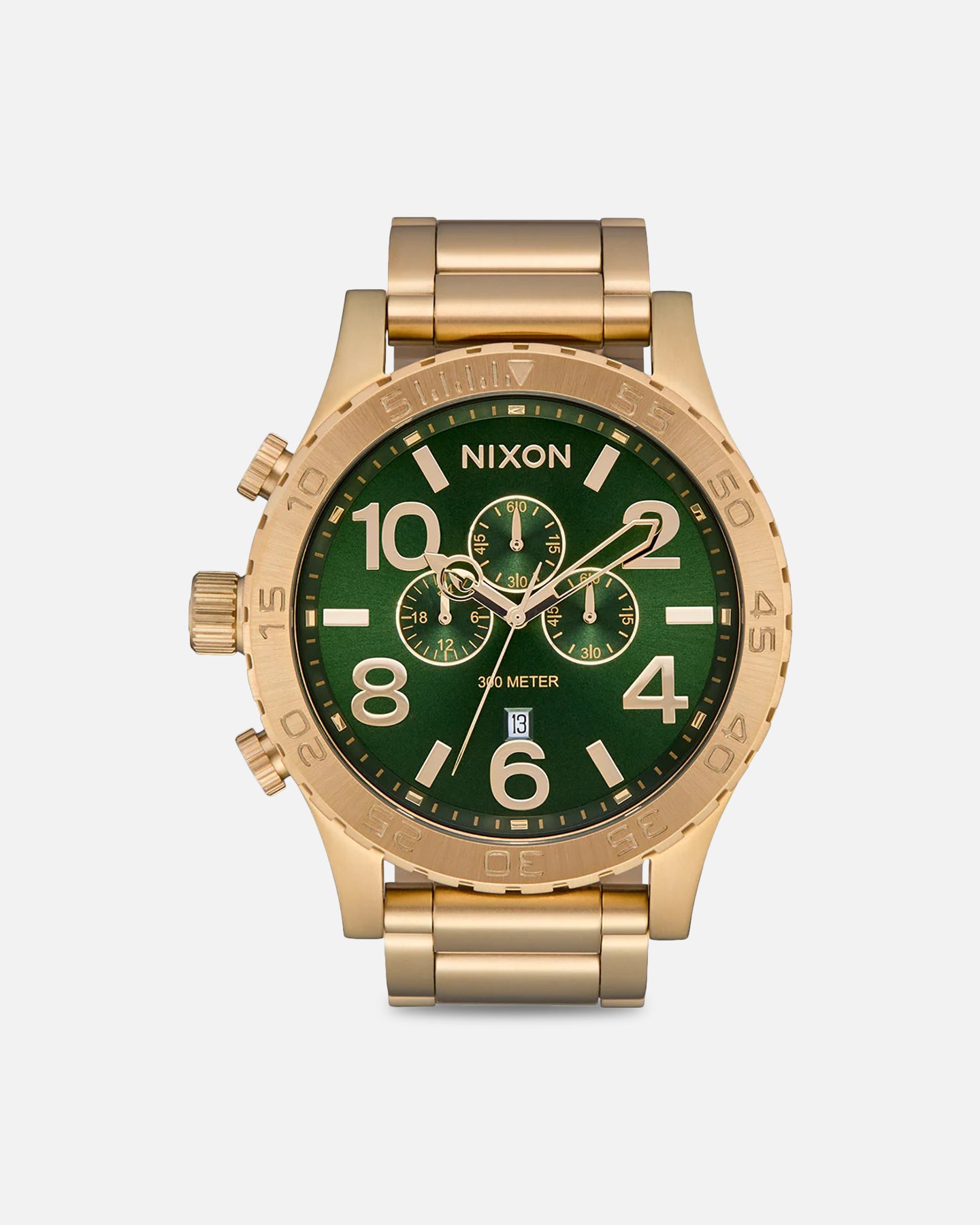 Nixon 51-30 Chrono Gold/Green | Culture Kings NZ