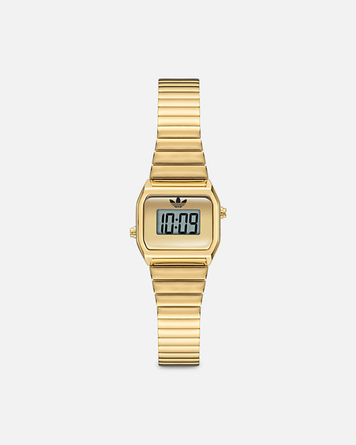 Adidas IP Gold SST Case Gold Mask Bracelet Watch Gold