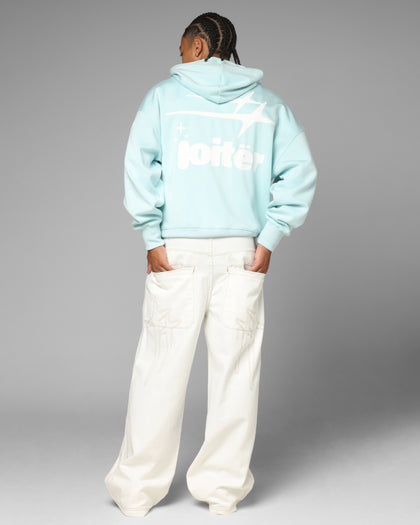 Loiter Cloud 9 Zip Hoodie Light Blue