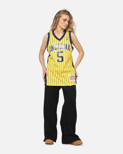 Mitchell & Ness Indiana Pacers Jalen Rose #5 Swingman Road Jersey Yellow