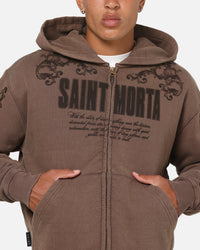 Saint Morta Baroque Zip Hoodie Pigment Washed