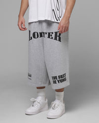 Loiter Impact Fleece Shorts Grey Marle