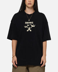 73Studio X Fortnite Where We Droppin T-Shirt Black Acidwash