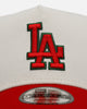New Era Los Angeles Dodgers 'Strawberry' 9FORTY A-Frame Snapback Chrome/Red
