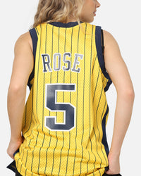 Mitchell & Ness Indiana Pacers Jalen Rose #5 Swingman Road Jersey Yellow