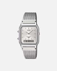 Casio AQ230EM-7A Watch Silver/Silver