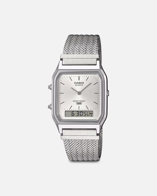 Casio AQ230EM-7A Watch Silver/Silver