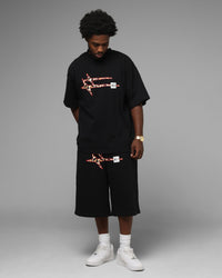 Loiter Hybrid Premium T-Shirt Black/Leopard