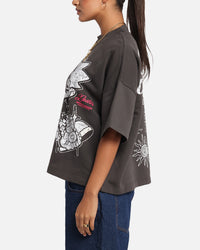 Loiter Palm Spring Box T-Shirt Charcoal